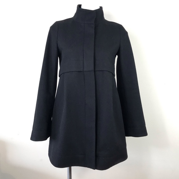 ❤️ Theory Loris W Manning Wool Coat Jacket Black S - Picture 7 of 16